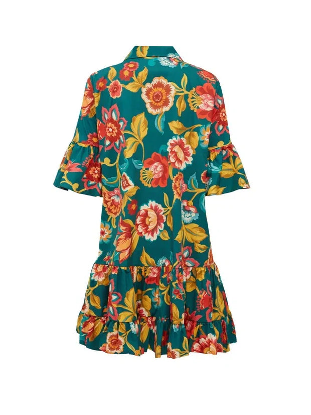 Grace Unique Flora Print Mini Dress