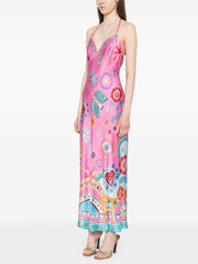 Chain Detail Slip Midi Dress