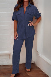 CAMILLE PLEATED LOUNGE SET