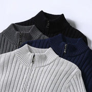 RAVELLO RIBBED ZIP CARDIGAN