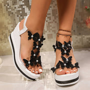 Alina Butterfly Wedge Sandals
