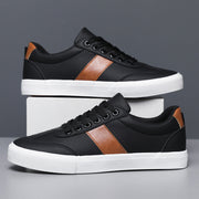 VICCI LEATHER TRAINERS