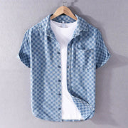 MASON CHECKERED DENIM SHIRT