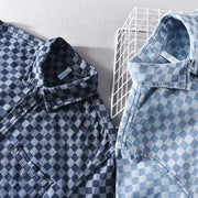 MASON CHECKERED DENIM SHIRT