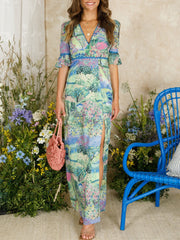 Elegant Open Back Maxi Dress