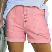 Lila Vintage Denim Stretch Shorts