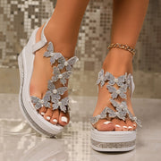 Alina Butterfly Wedge Sandals