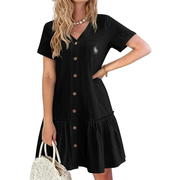 Coastal Charm Button Dress