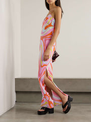 Signature Print Maxi Dress